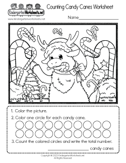 Free Kindergarten Christmas Worksheets - Download, Print, or use Online