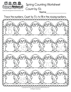 Free Kindergarten Spring Worksheets - Learning is fun with these cute