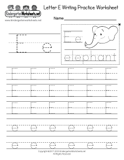 Writing Worksheets for Kindergarten (Free Printables)