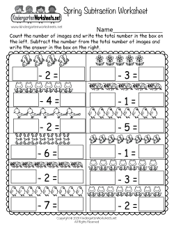 Spring Worksheets for Kindergarten (Free Printables)