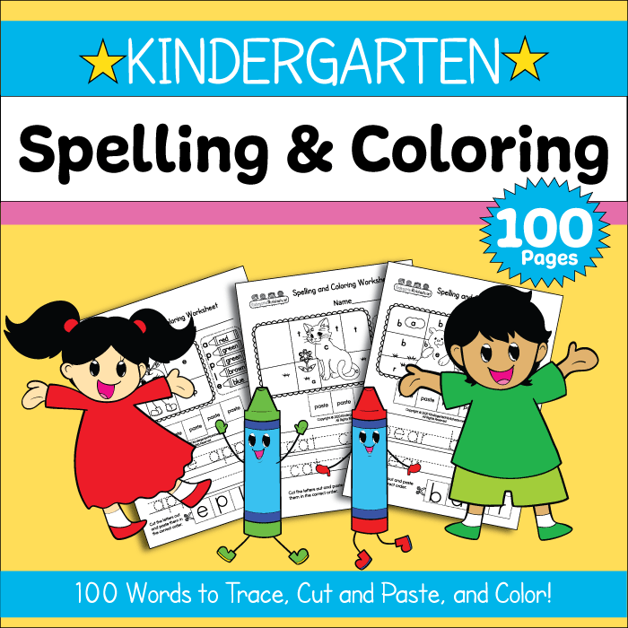 Premium Spelling and Coloring Worksheets Collection