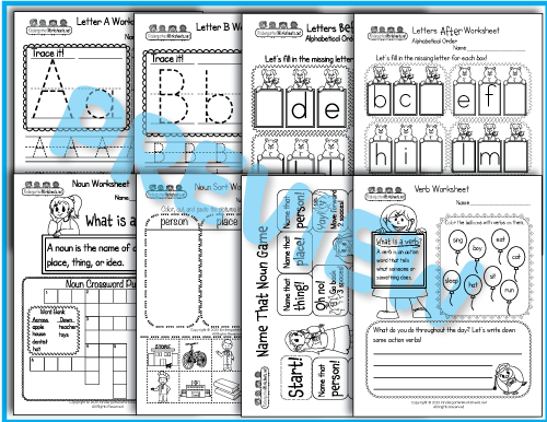 Alphabet - English Worksheets Preview