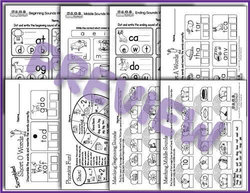 Beginning Sounds - Phonics Worksheets Preview