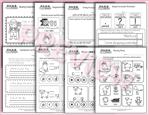 Phonics - English Worksheets Preview