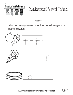 Free Kindergarten Thanksgiving Worksheets - Fun worksheets for a ...