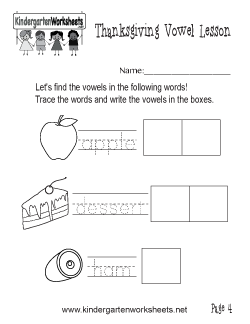 Free Kindergarten Thanksgiving Worksheets - Fun worksheets for a ...