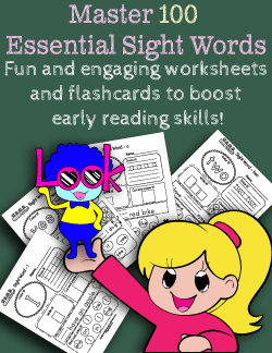 Banner for the Premium Sight Words Worksheets Collection