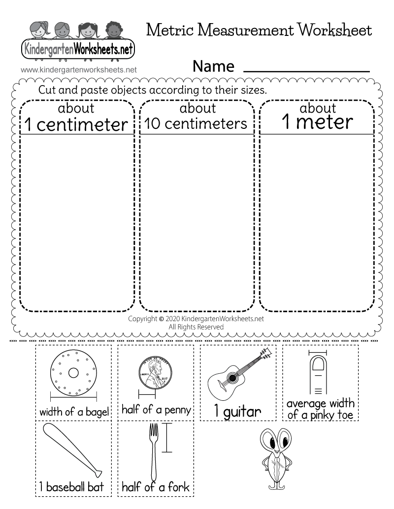 Metric Measurement Worksheet Free Printable Digital PDF