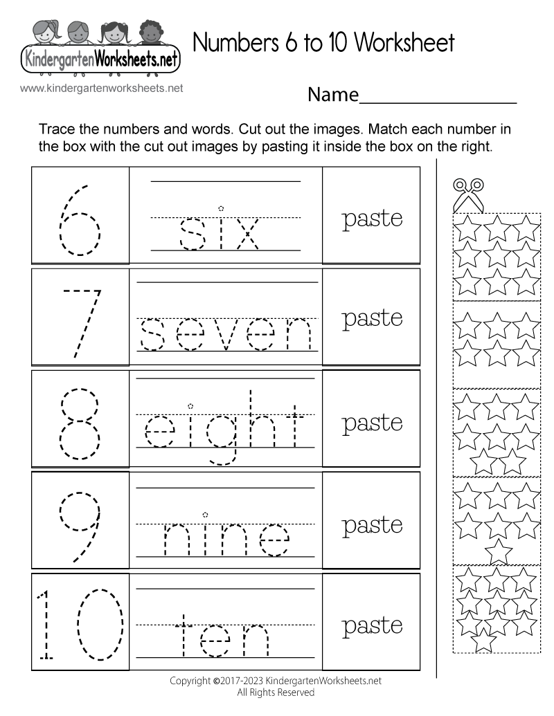 Numbers 6 To 10 Worksheet Free Printable Digital PDF