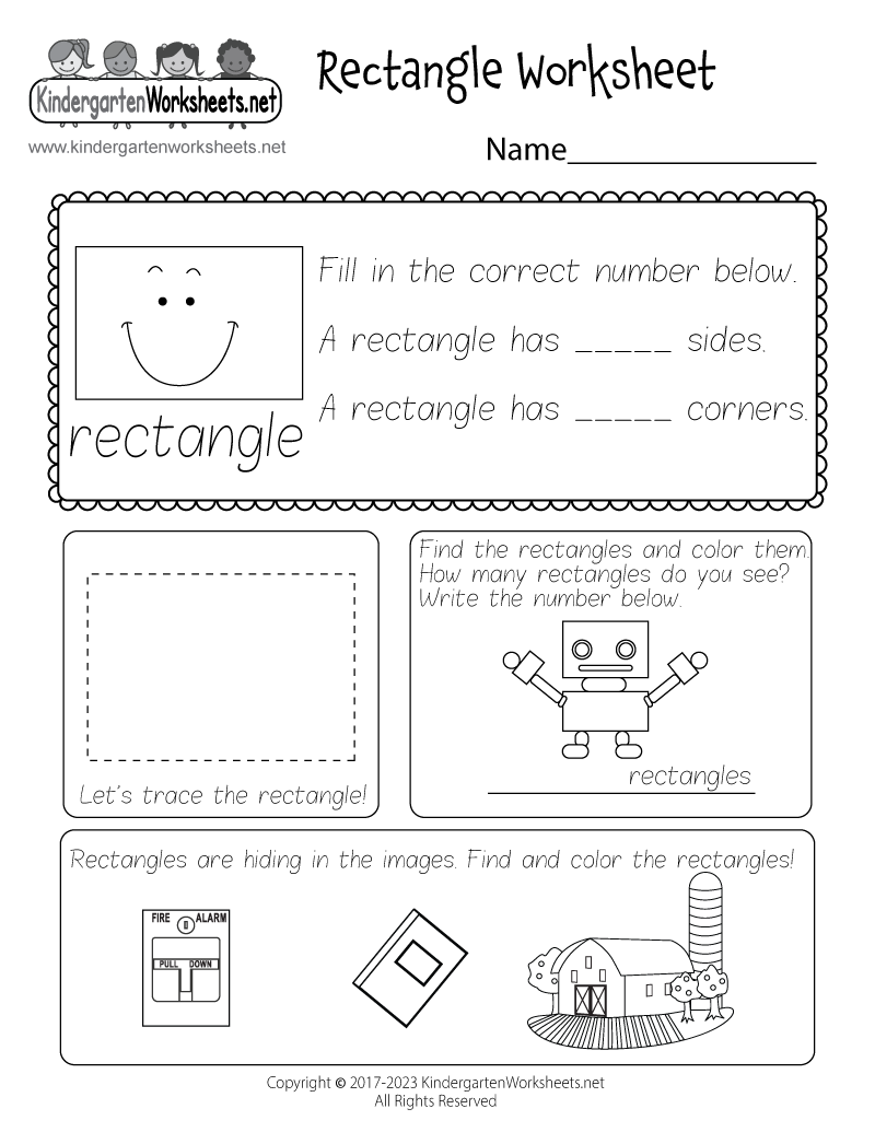 Rectangle Worksheet Free Printable Digital PDF