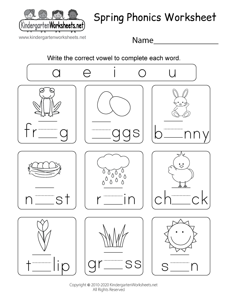 spring-phonics-worksheet-for-kindergarten