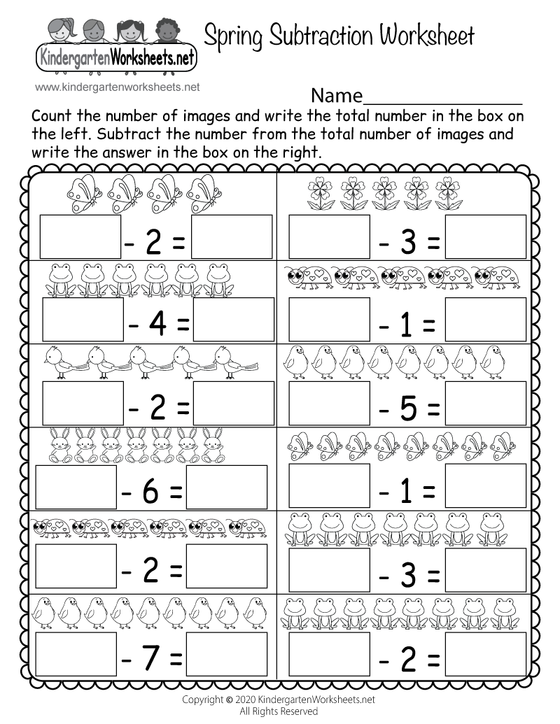 free-printable-spring-subtraction-worksheet-for-kindergarten
